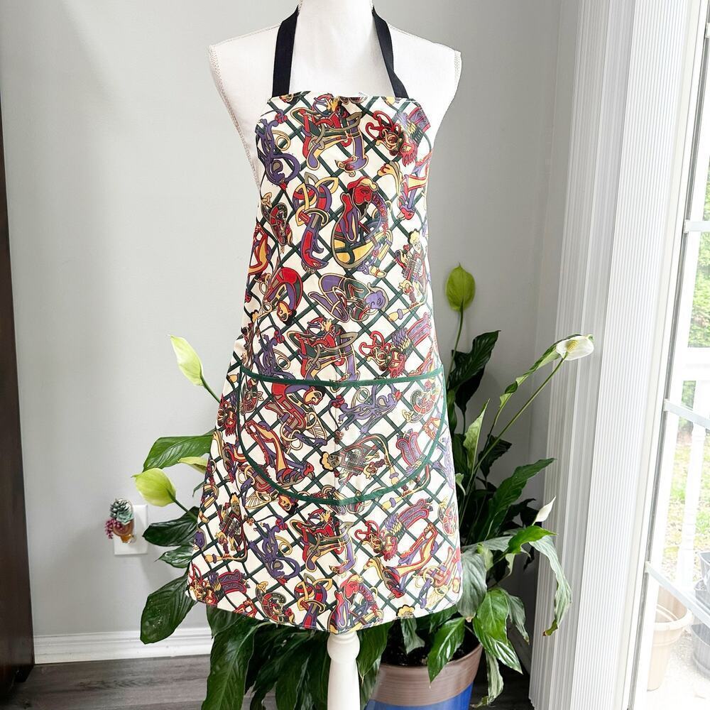Ulster Weaver Cotton Apron Abstract Art Style Design